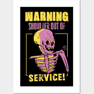 Shoulder Surgery Recovery Sling Cartoon Posters and Art